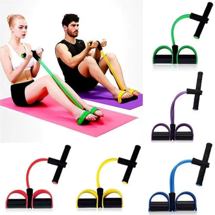 Rubber Pull Tummy Trimmer Abs Exerciser - awanix.pk