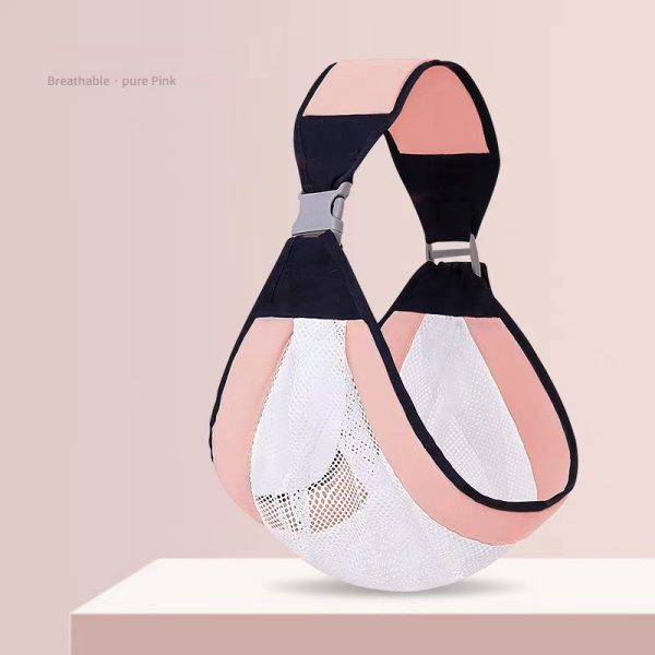 Baby Carrier, Ergonomic Baby Strap One Shoulder Labor-saving Polyester Baby Half Wrapped Sling (random Color) - awanix.pk