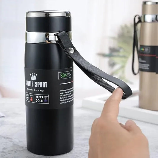 800ml LED Display Stainless Steel Water Bottle - Hot & Cold Vacuum Insulated Thermos Cup with Temperature Display | Best Water Bottle Price in Pakistan | Rooh Afza 800ml Compatible