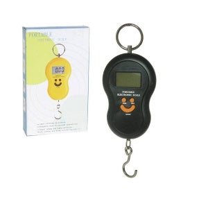 Imported Portable Electronic Digital Hand Hanging Hook Scale | Luggage Bag, Kitchen, Fishing Pocket Scale (random Color) - awanix.pk