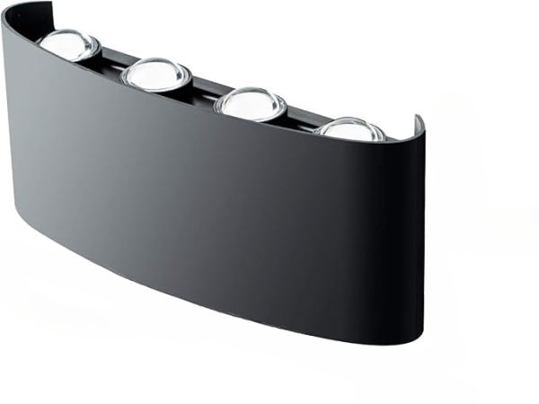 8 Way 8 Side Outdoor Waterproof Wall Light, Fancy Led Light For Wall, Aluminium Ip65 Waterproof Outdoor Wall Lamps – 8 Watts - awanix.pk