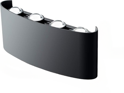 8 Way 8 Side Outdoor Waterproof Wall Light, Fancy Led Light For Wall, Aluminium Ip65 Waterproof Outdoor Wall Lamps – 8 Watts - awanix.pk