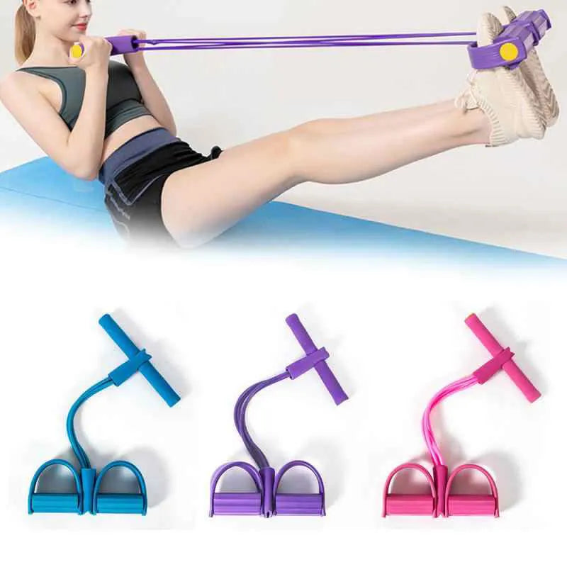 Rubber Pull Tummy Trimmer Abs Exerciser - awanix.pk