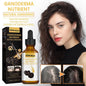 Anti Grey Hair Serum bottle with natural ingredients for hair darkening treatment.
