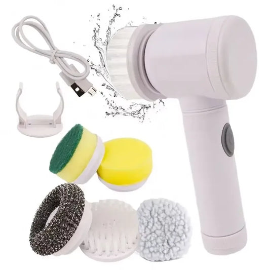 Magic Brush Wireless Battery Cleaning Brush Bathtub Tile Professional Cleaning Brush Rechargeable - awanix.pk