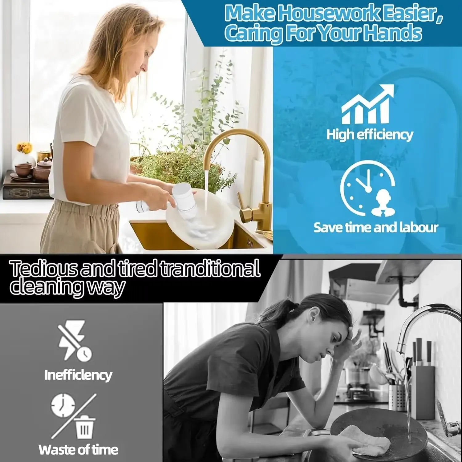 Magic Brush Wireless Battery Cleaning Brush Bathtub Tile Professional Cleaning Brush Rechargeable - awanix.pk