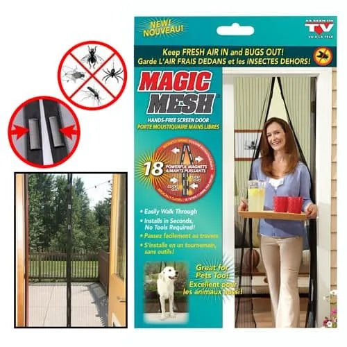 mosquito net door, bug proof curtain, magnetic screen door Buy now cash on delivery in allover Pakistan