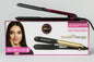 Remington Keratin Therapy Hair Straightener with ceramic plates in pink and black design.

