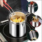 buy yun healthy frying, oil-saving, easy clean, multi-purpose,stainless steel kadai deep fryer pot, oil strainer fryer in lowest  price in Pakistan
