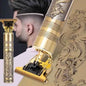 Vintage T9 dragon style metal hair and beard trimmer with titanium blades.