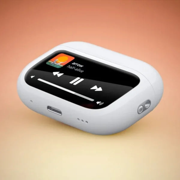 Slide 0 Slide 1 Slide 2 Slide 3 Slide 4 Slide 5 Airpods Pro With Digital Display – Anc And Transparency- Touch Volume Control – Digital Screen – Smooth Display Earphone - awanix.pk