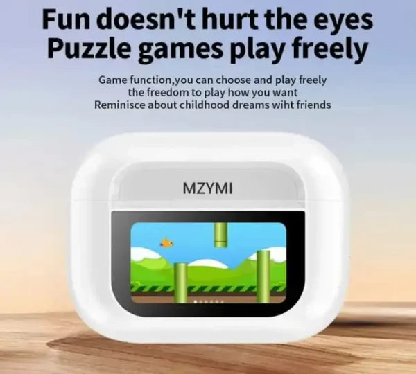 Slide 0 Slide 1 Slide 2 Slide 3 Slide 4 Slide 5 Airpods Pro With Digital Display – Anc And Transparency- Touch Volume Control – Digital Screen – Smooth Display Earphone - awanix.pk