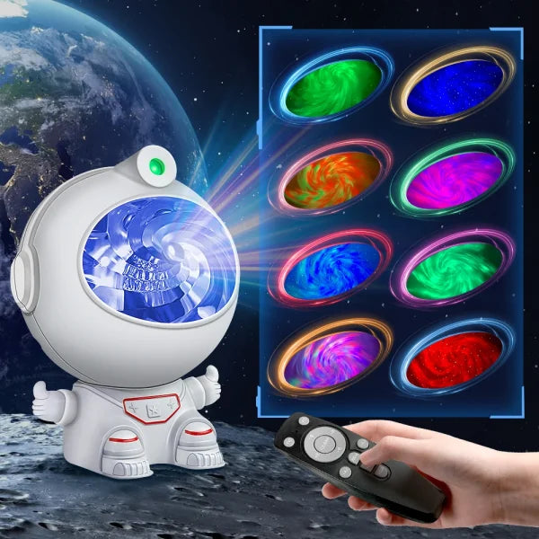 Astronaut Star Projector, Kids Night Light, Nebula Projector Light. Galaxy Bedroom Projector, - awanix.pk