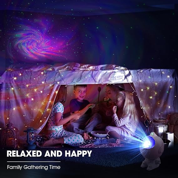 Astronaut Star Projector, Kids Night Light, Nebula Projector Light. Galaxy Bedroom Projector, - awanix.pk