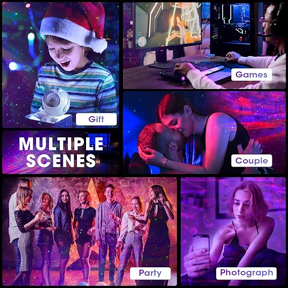 Astronaut Star Projector, Kids Night Light, Nebula Projector Light. Galaxy Bedroom Projector, - awanix.pk