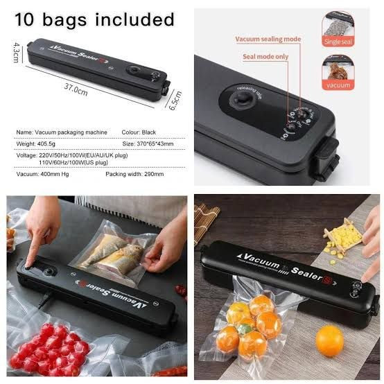 Automatic Vacuum Sealer Food Packing Machine | Electric Vacuum Sealer Machine - awanix.pk