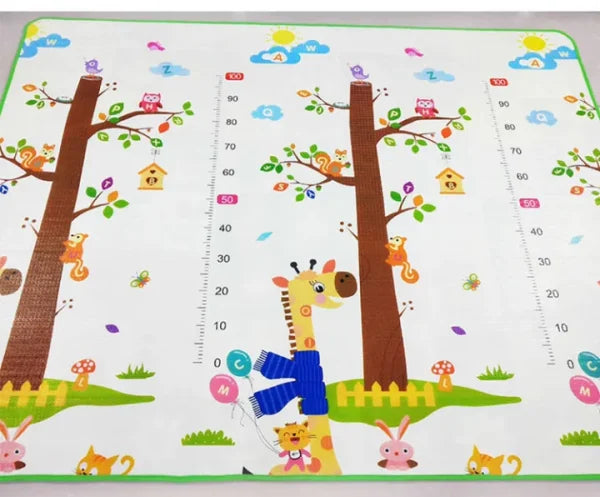 Crawling Mat For Baby Floor Play Mat Double-sided Baby Playmat foam Reversible Waterproof Game Mat For Infants Toddlers Kids (random Color) (random Design) - awanix.pk