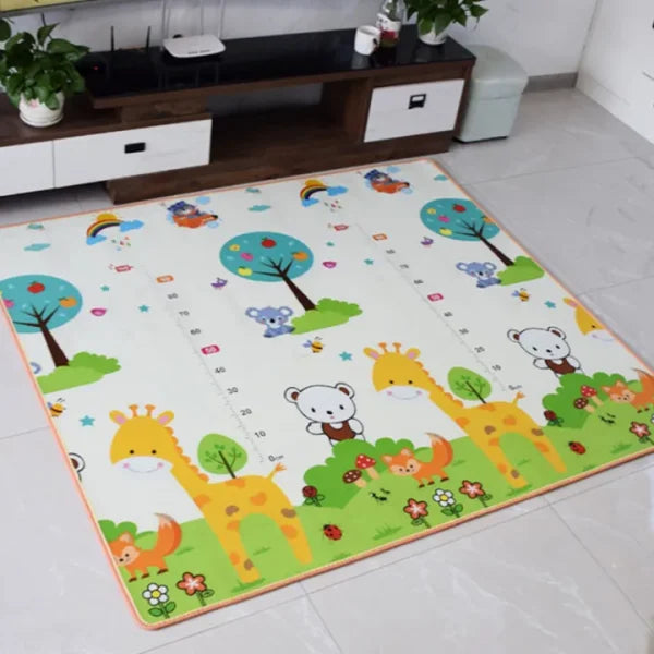 Crawling Mat For Baby Floor Play Mat Double-sided Baby Playmat foam Reversible Waterproof Game Mat For Infants Toddlers Kids (random Color) (random Design) - awanix.pk