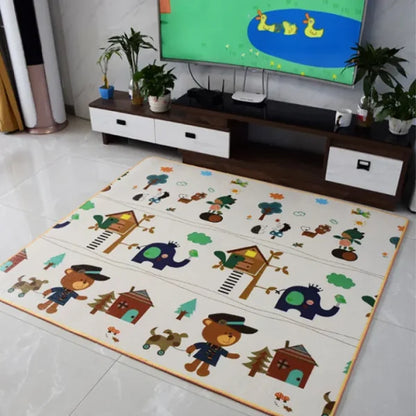 Crawling Mat For Baby Floor Play Mat Double-sided Baby Playmat foam Reversible Waterproof Game Mat For Infants Toddlers Kids (random Color) (random Design) - awanix.pk