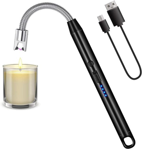 Arc Lighter Gas Stove Lpg Stove With Hanging Hook Portable Micro Usb Charger Home Use Outdoor Camping Tools (random Color) - awanix.pk