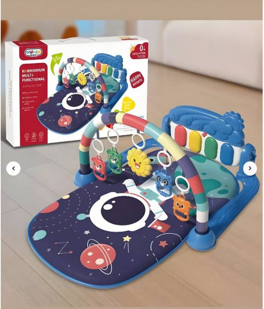 Kids Musical Piano Gym Mat With Music & Lights – (imported) (random Color) - awanix.pk