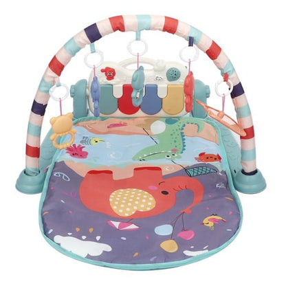 Kids Musical Piano Gym Mat With Music & Lights – (imported) (random Color) - awanix.pk