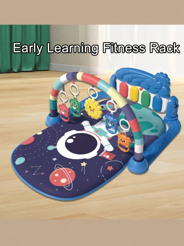 Kids Musical Piano Gym Mat With Music & Lights – (imported) (random Color) - awanix.pk