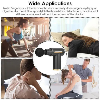 Professional Deep Tissue Massage Gun High Torque Muscle Relaxer Portable Ergonomic Design Ultra Compact Fashionable Perfect for Back Neck Day Gift Relieves Body Fatigue Improves Skin Smoothness
