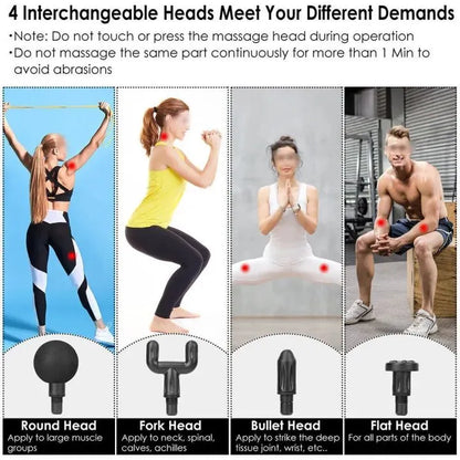 Professional Deep Tissue Massage Gun High Torque Muscle Relaxer Portable Ergonomic Design Ultra Compact Fashionable Perfect for Back Neck Day Gift Relieves Body Fatigue Improves Skin Smoothness