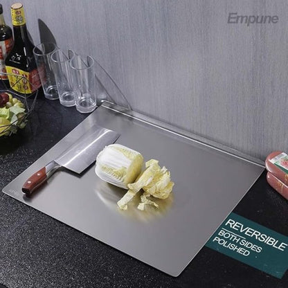 Stainless Steel Cutting Board Durable, Hygienic, And Easy To Clean—perfect For All Your Chopping Needs. A Must-have For Any Chef - awanix.pk